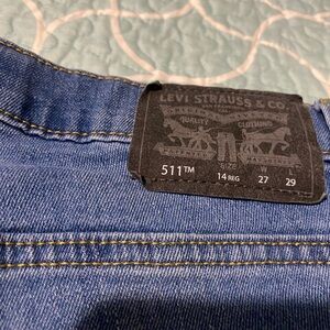 Levi's 511 Blue Jeans with Black Label